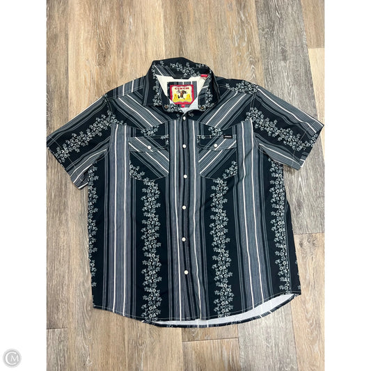 Blouse Short Sleeve By Cinch In Blue, Size: M
