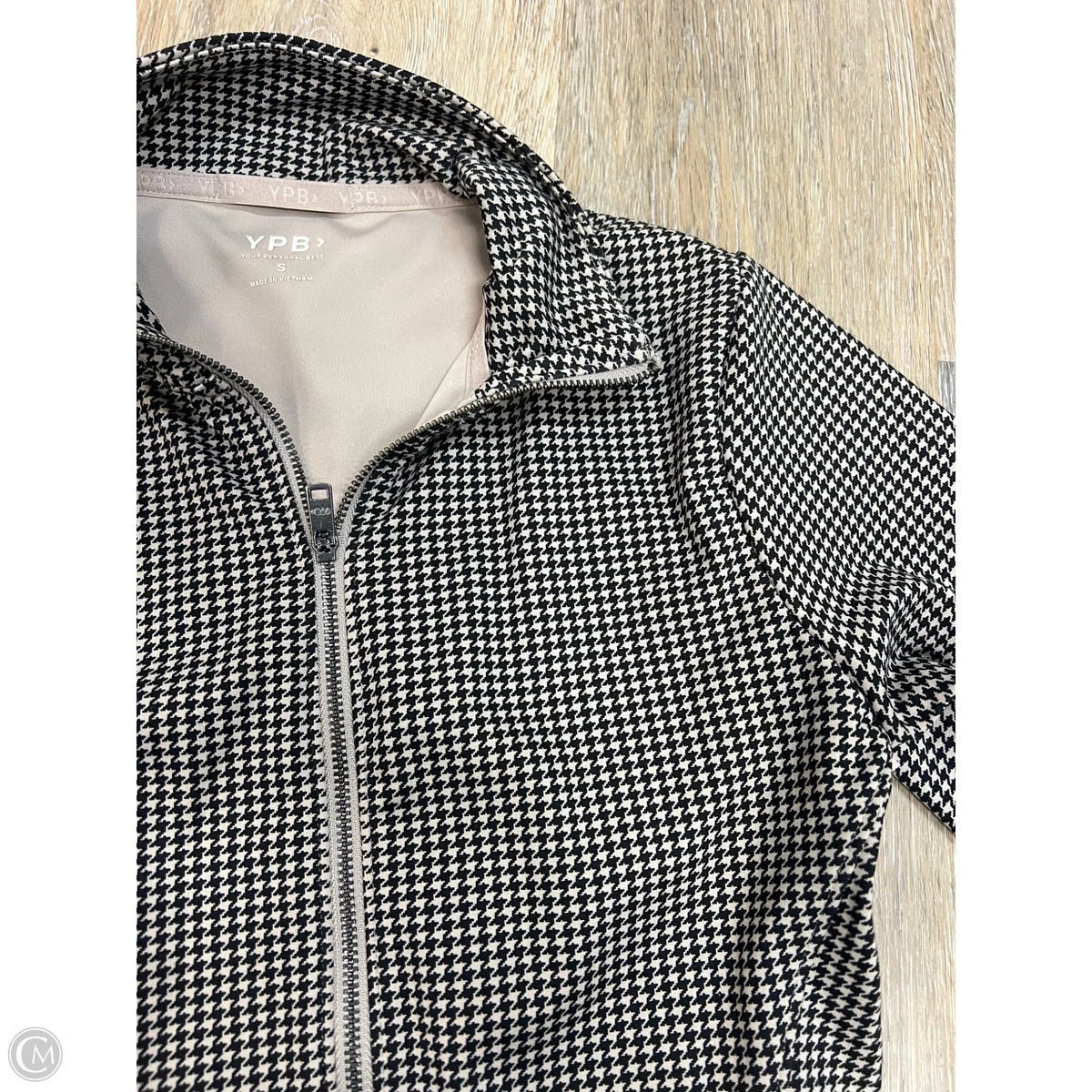 Athletic Jacket By Ypb In Brown, Size: S