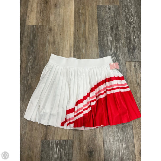 Athletic Skort By Athleta In Red & White, Size: M