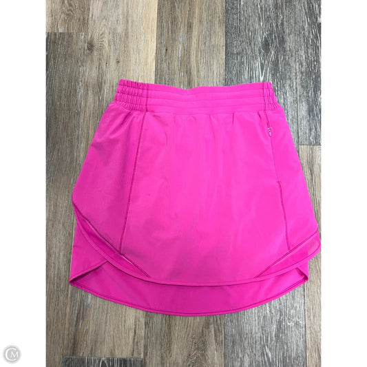 Athletic Skort By Lululemon In Pink, Size: 6