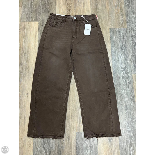 -Jeans Barrel By Vervet In Brown Denim, Size: 10/30