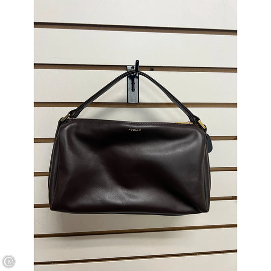 Handbag Leather By Poelle, Size: Medium