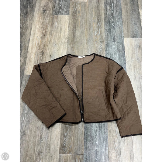 -Jacket Quilted By Illa Illa In Brown, Size: M