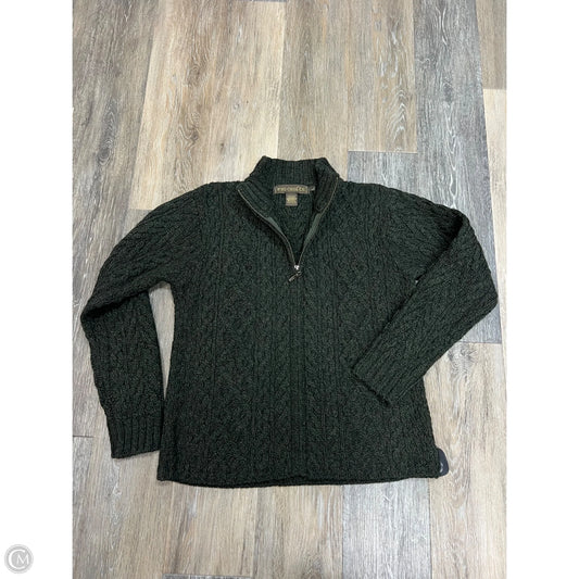 Sweater Cardigan By Inis Craft In Green, Size: L