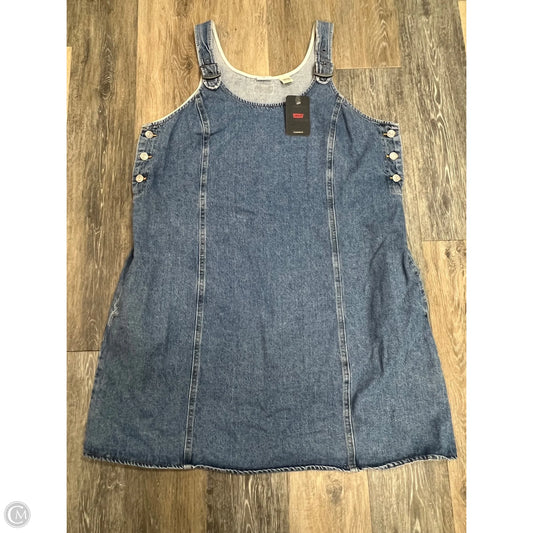Dress Casual Short By Levis In Blue Denim, Size: Xxl