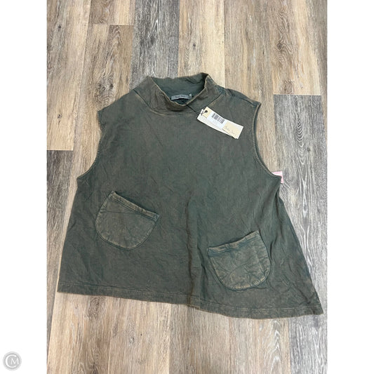 Top Sleeveless By Beau Jours In Green, Size: Xl