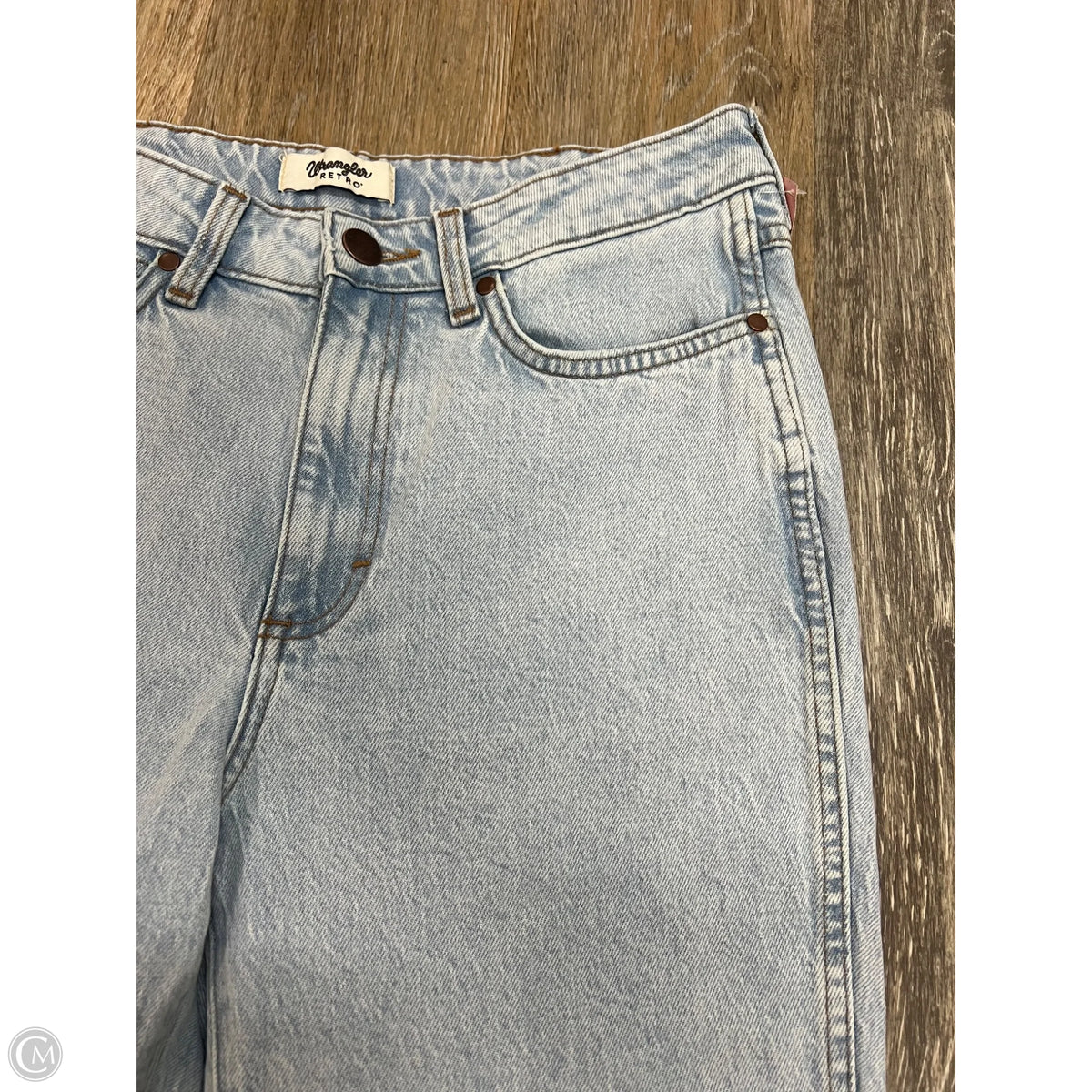 Jeans Boot Cut By Wrangler In Blue Denim, Size: 8
