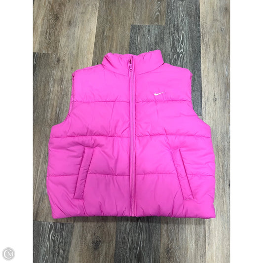 Vest Puffer & Quilted By Nike Apparel In Pink, Size: M