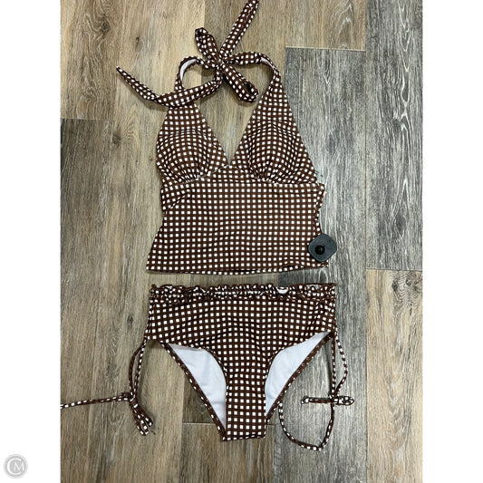 Swimsuit 2pc By Cmc In Checkered Pattern, Size: Xs