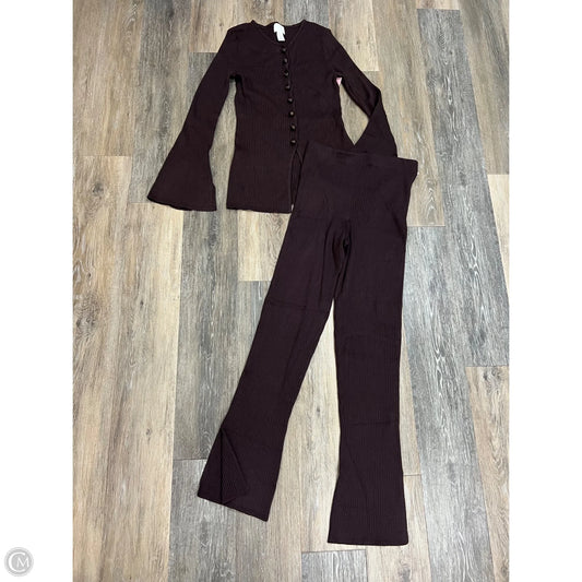 Lounge Set Pants By H&m In Purple, Size: S