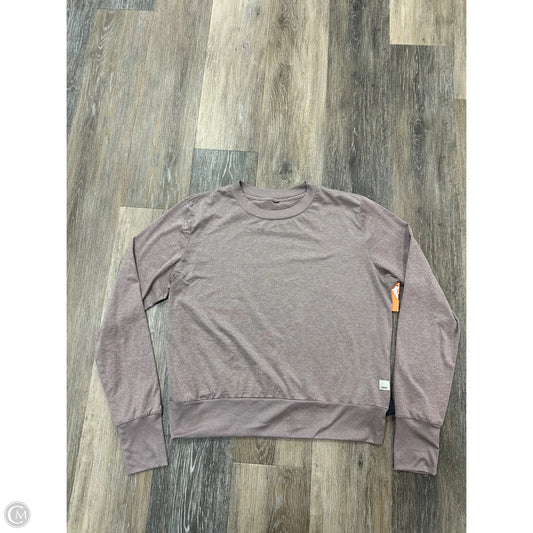 Athletic Top Long Sleeve Crewneck By Vuori In Mauve, Size: M