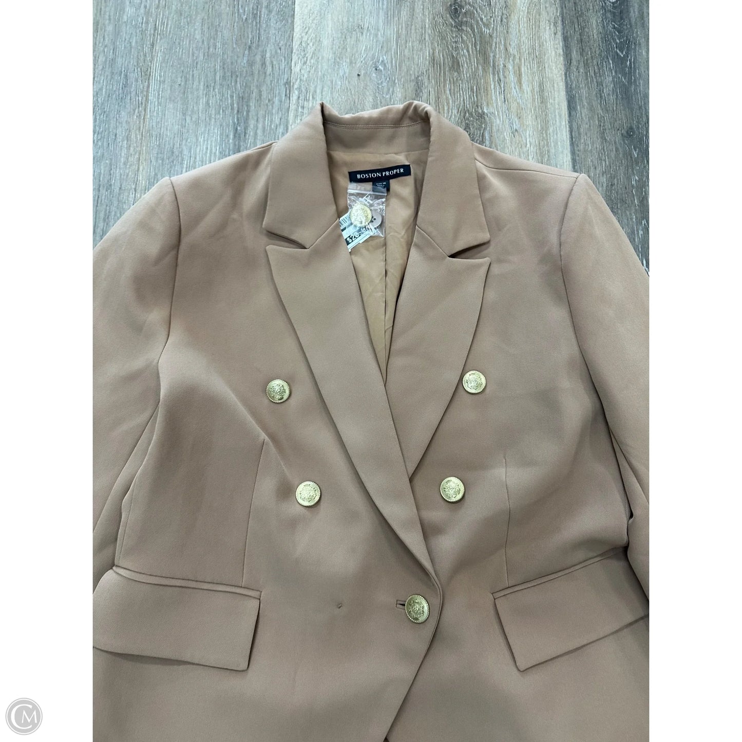 Blazer By Boston Proper In Tan, Size: 16
