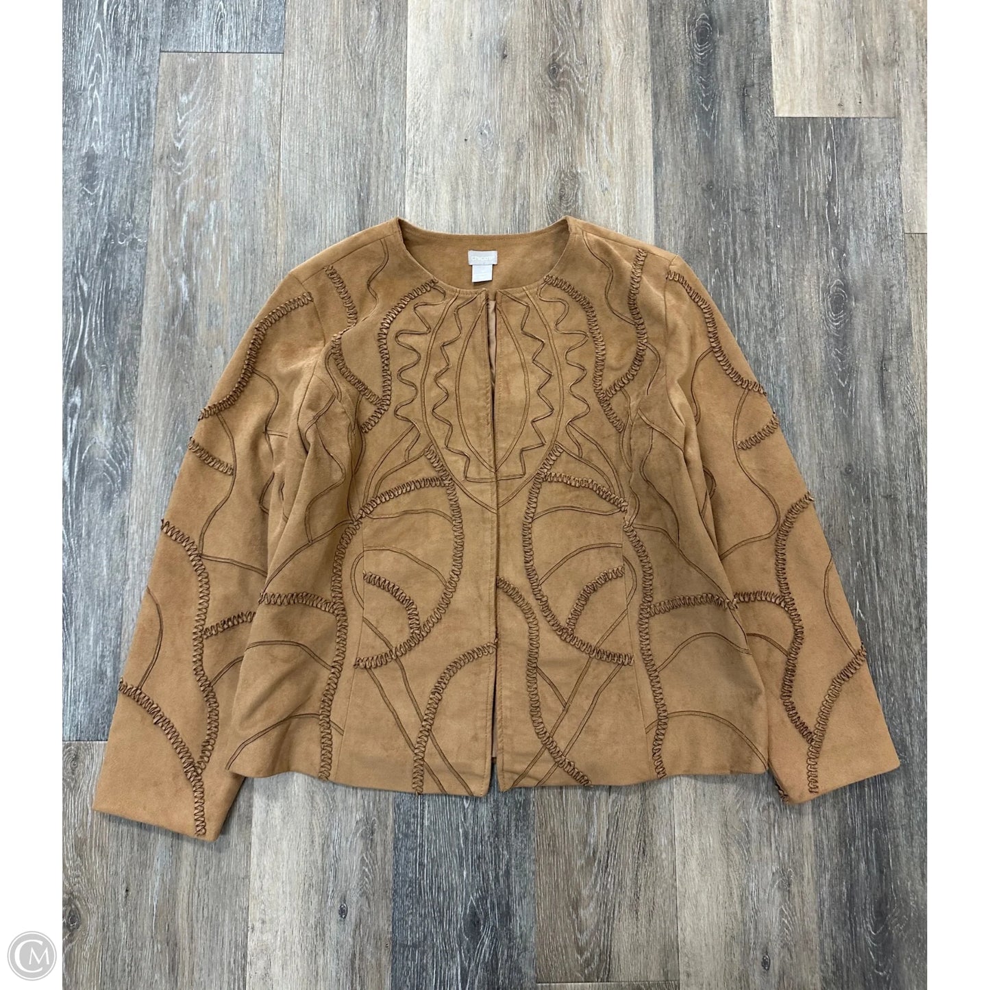 Jacket Other By Chicos In Brown, Size: Xl