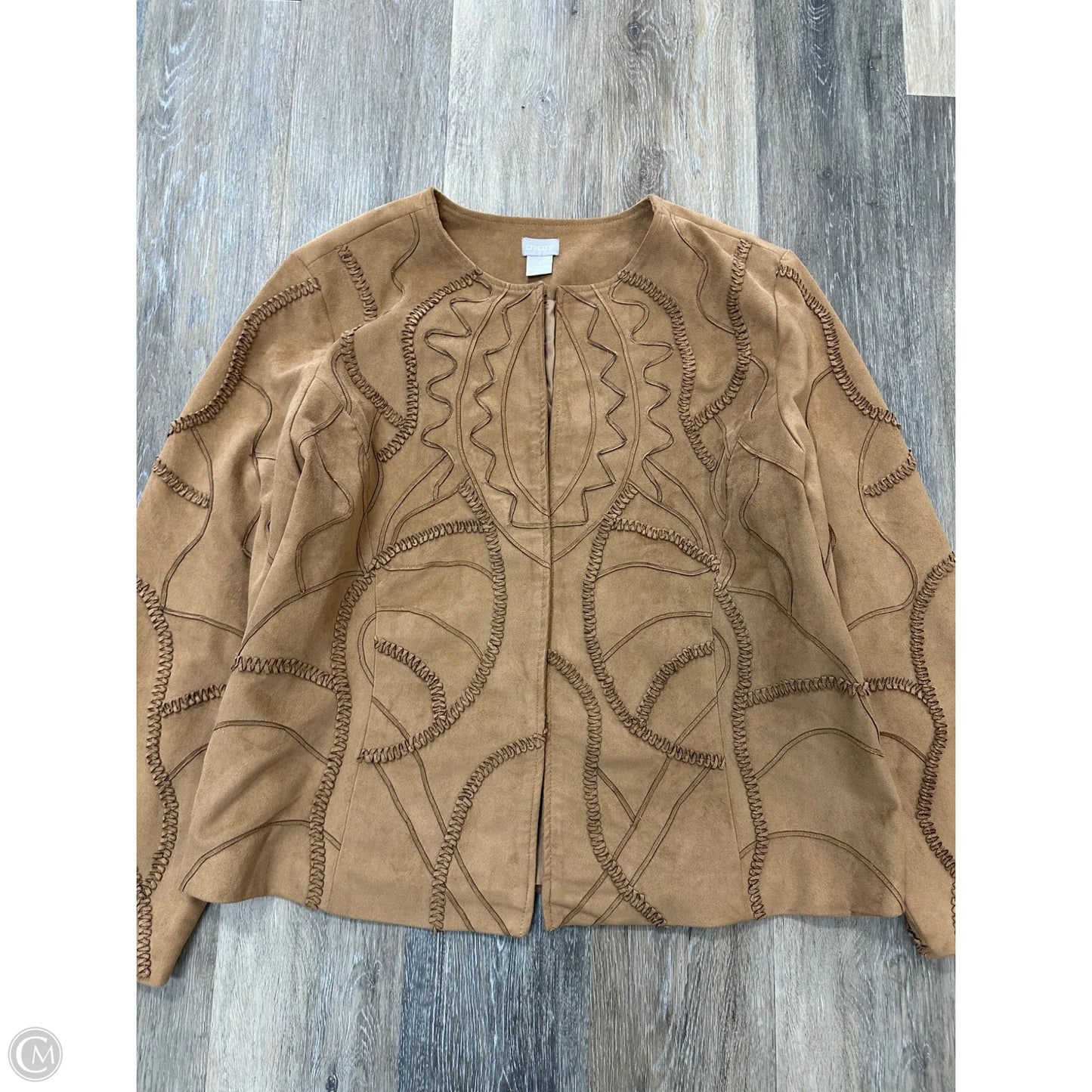 Jacket Other By Chicos In Brown, Size: Xl