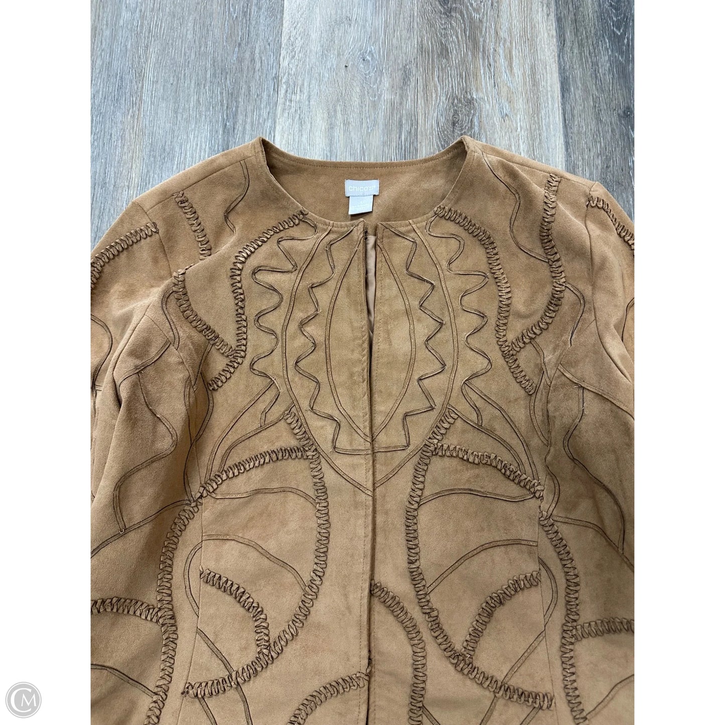 Jacket Other By Chicos In Brown, Size: Xl
