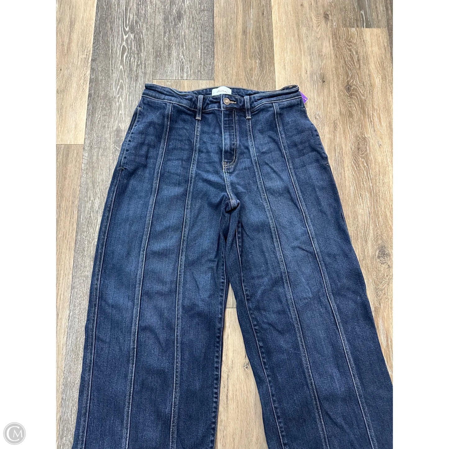 Jeans Wide Leg By Kancan In Blue Denim, Size: 10