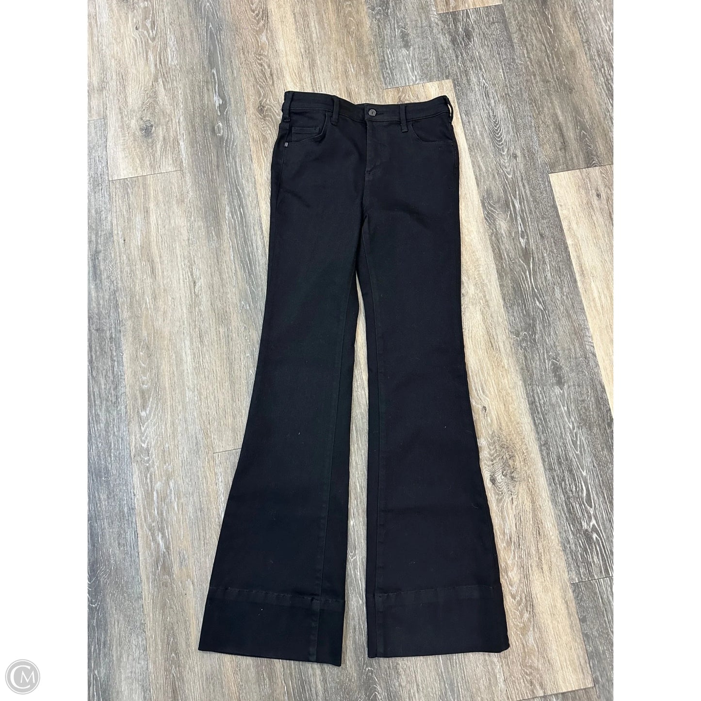Jeans Flared By Pilcro In Black Denim, Size: 6