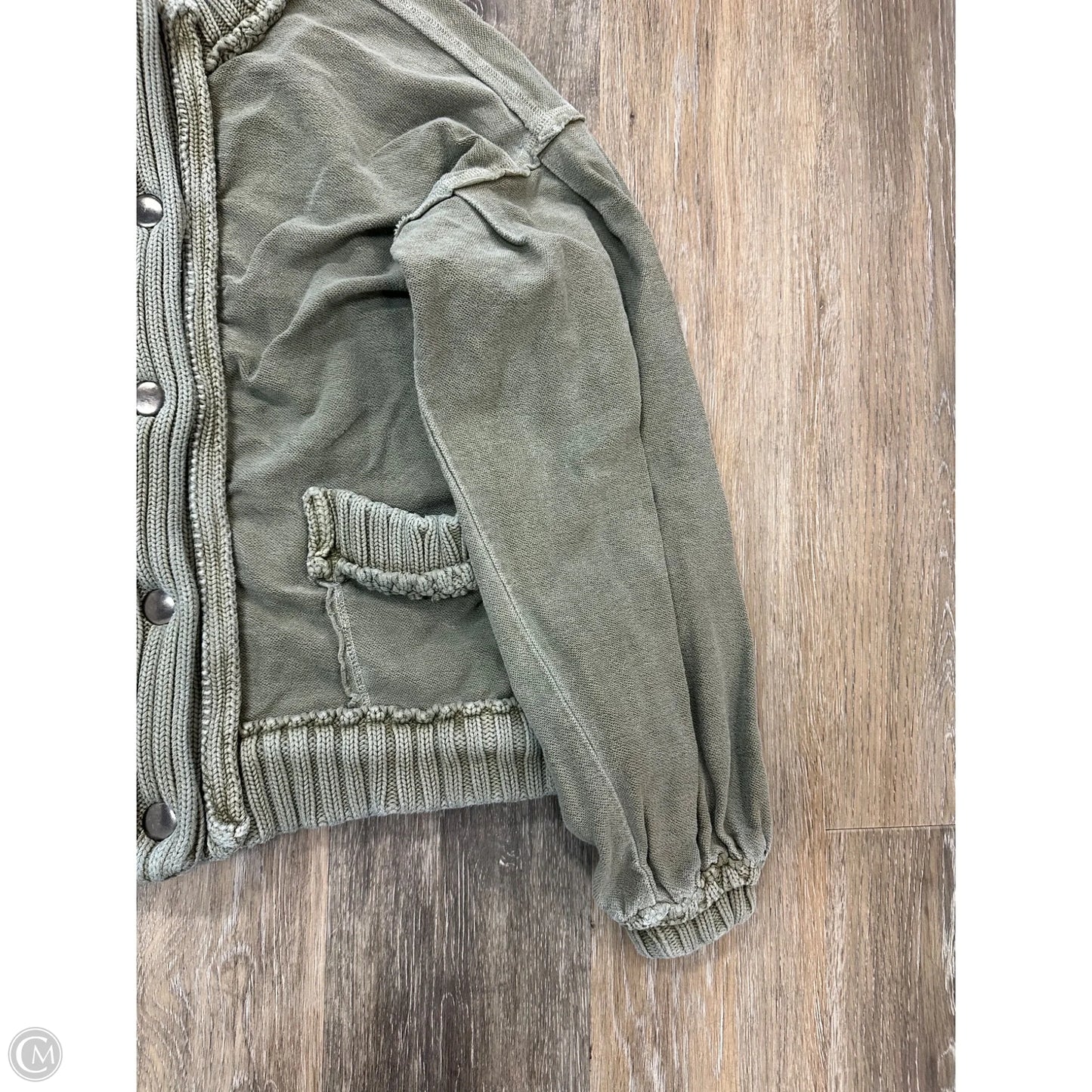 Sweater Cardigan By Lov Lov In Green, Size: S