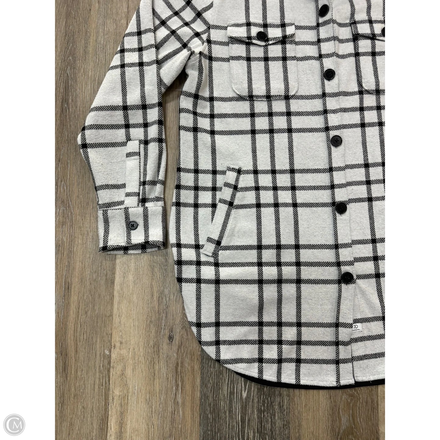 Jacket Shirt By 7Diamonds In Plaid Pattern, Size: L
