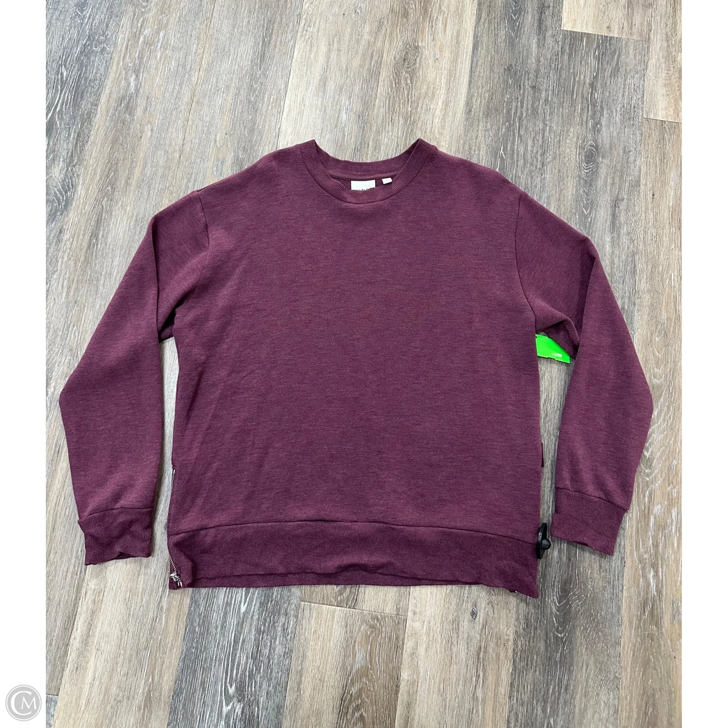 Sweatshirt Crewneck By Varley In Maroon, Size: L