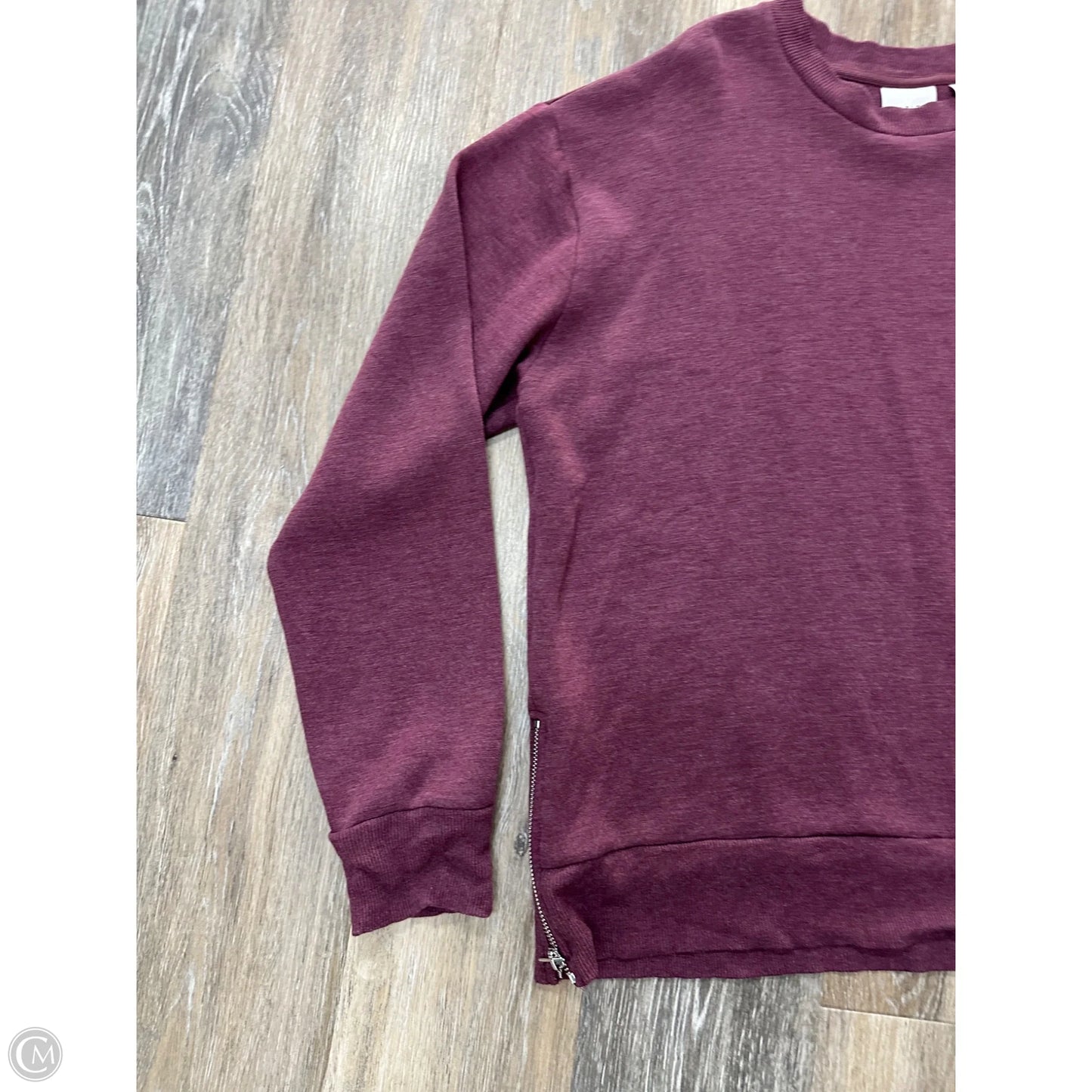 Sweatshirt Crewneck By Varley In Maroon, Size: L