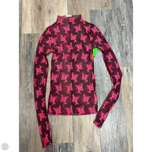 Top Long Sleeve By Free People In Maroon, Size: Xs