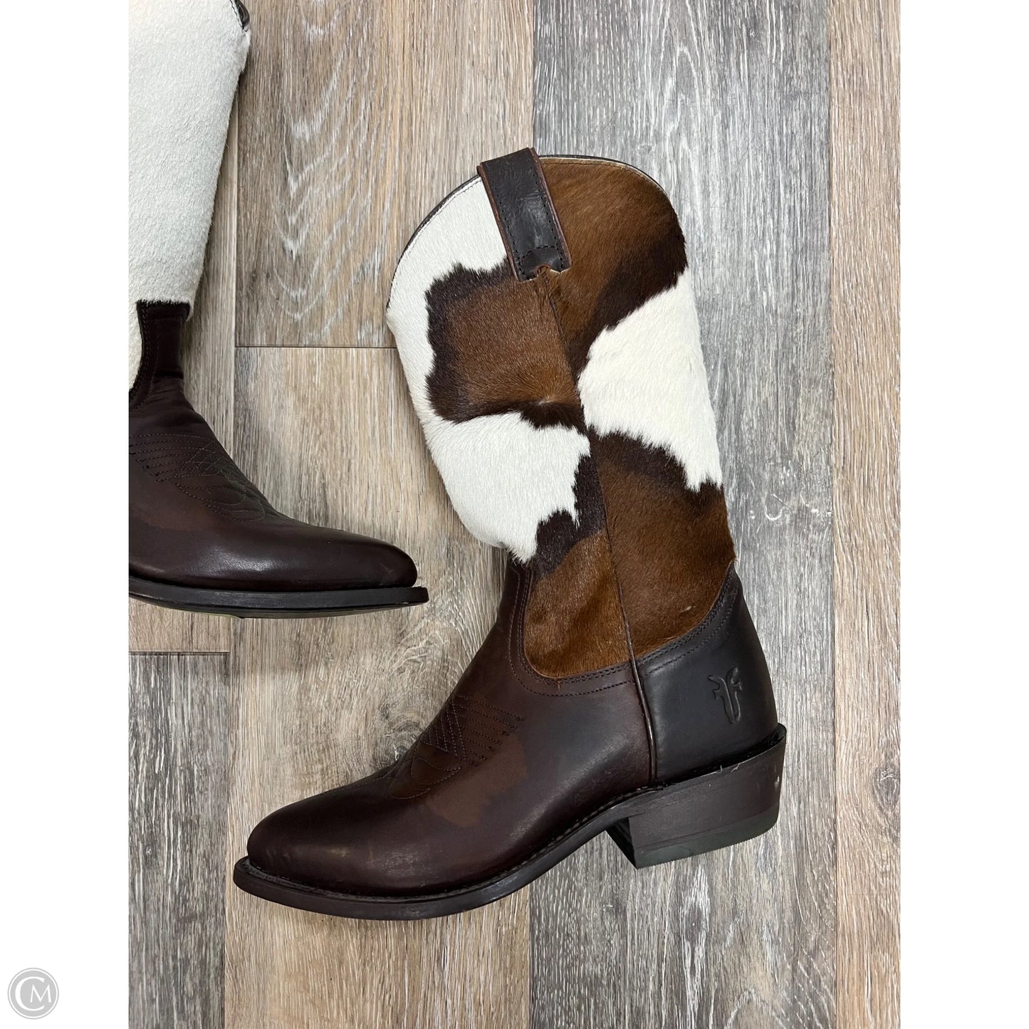 Boots Designer By Frye In Animal Print, Size: 6