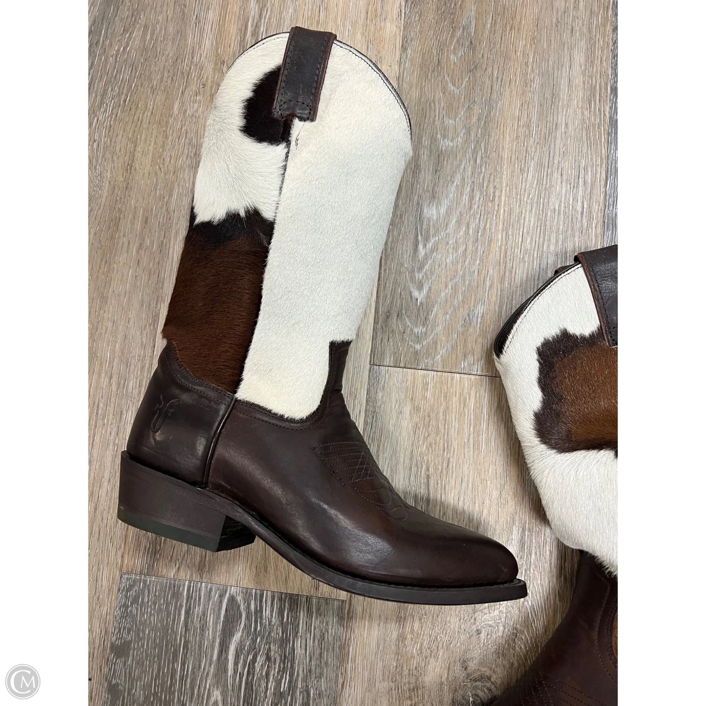 Boots Designer By Frye In Animal Print, Size: 6