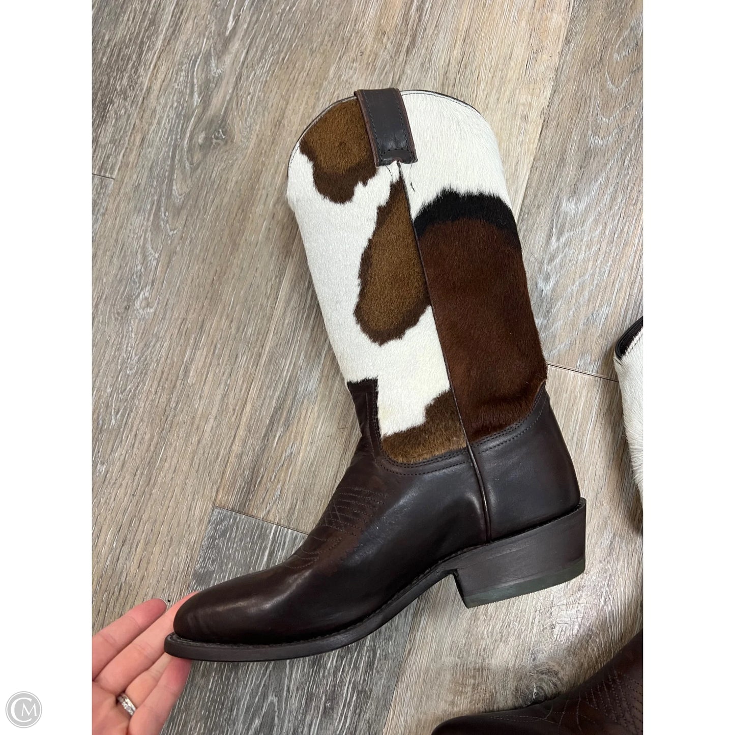 Boots Designer By Frye In Animal Print, Size: 6