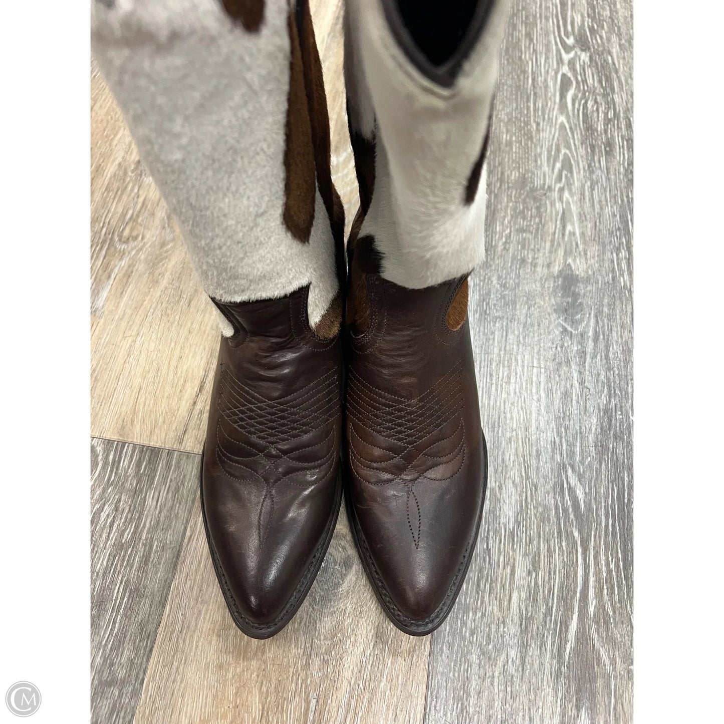 Boots Designer By Frye In Animal Print, Size: 6