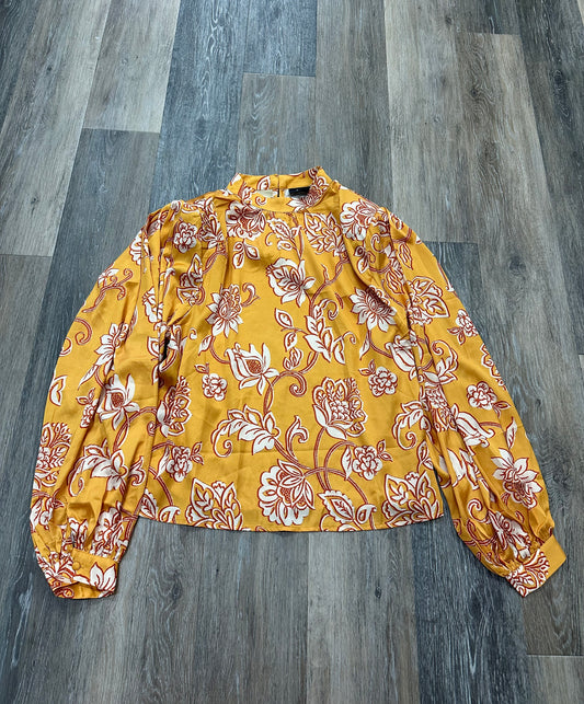 Yellow Blouse Long Sleeve Vici, Size M