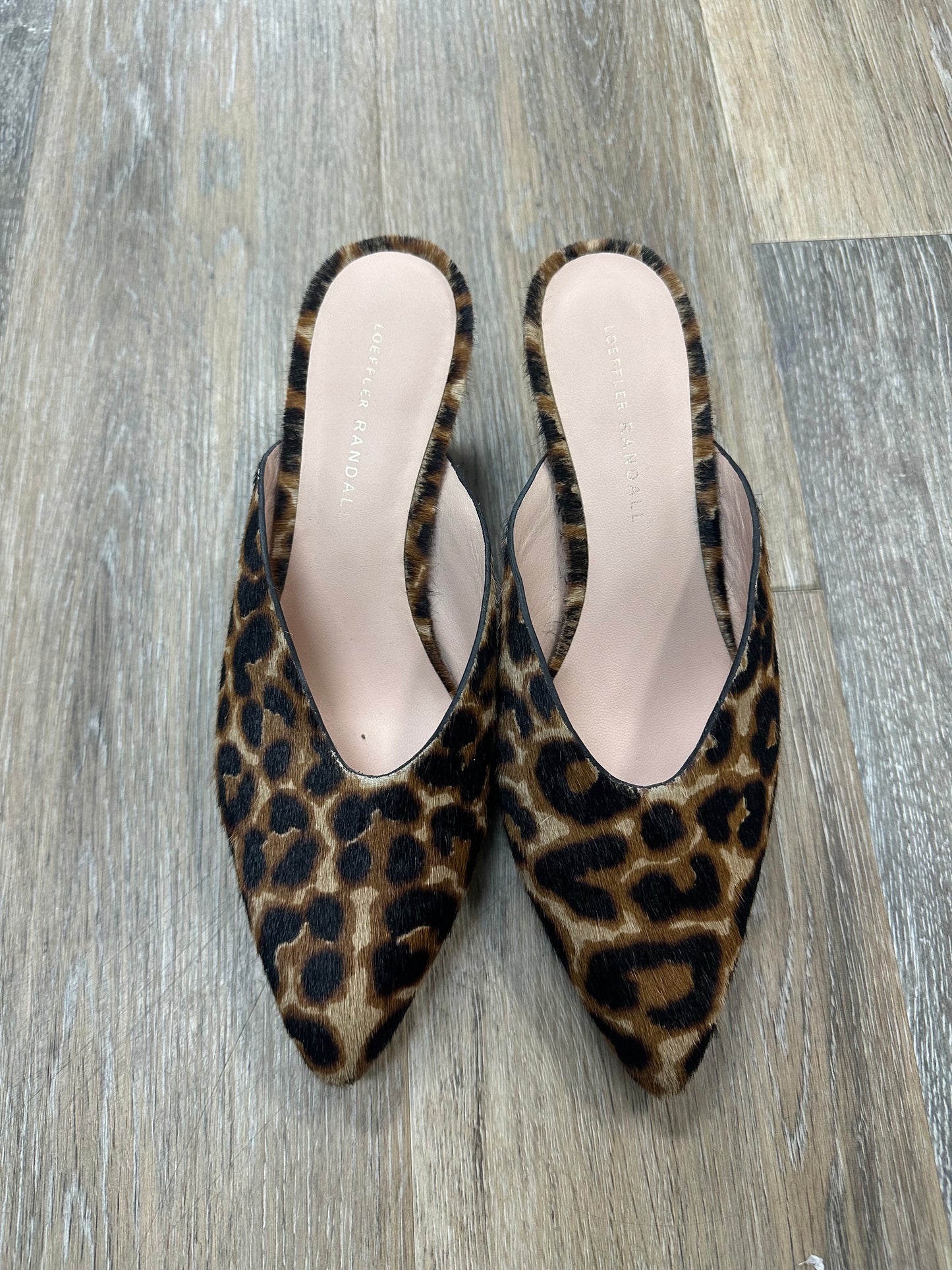 Animal Print Shoes Heels Kitten Loeffler Randall, Size 8