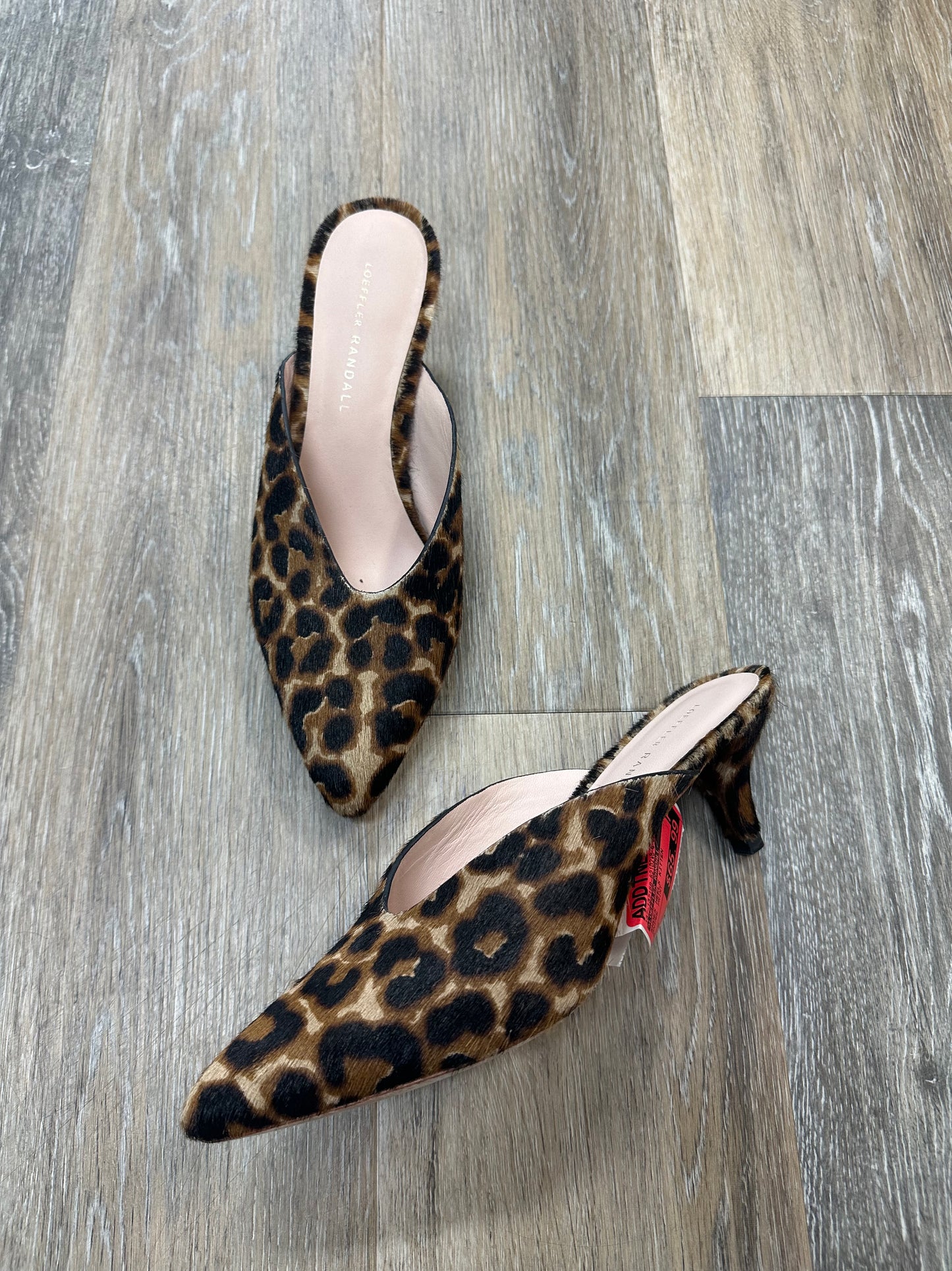 Animal Print Shoes Heels Kitten Loeffler Randall, Size 8