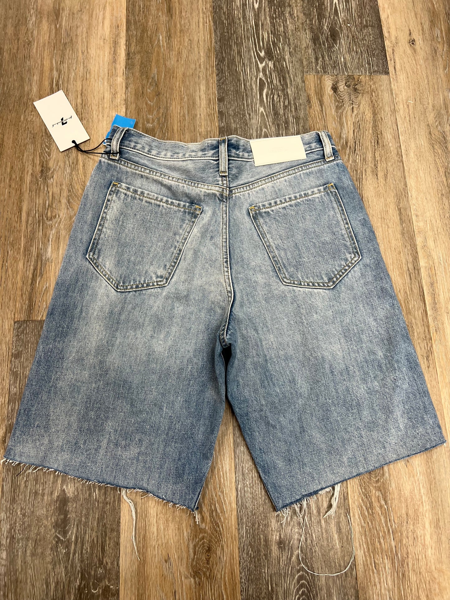 Blue Denim Shorts Designer 7 For All Mankind, Size 4/27