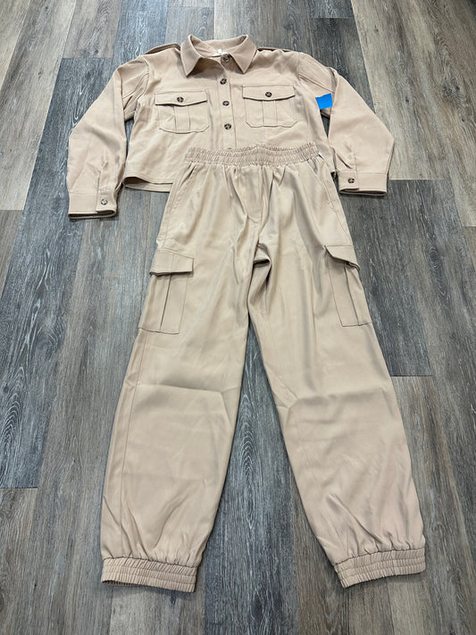 Pants Set 2pc By Mystree In Tan, Size: M