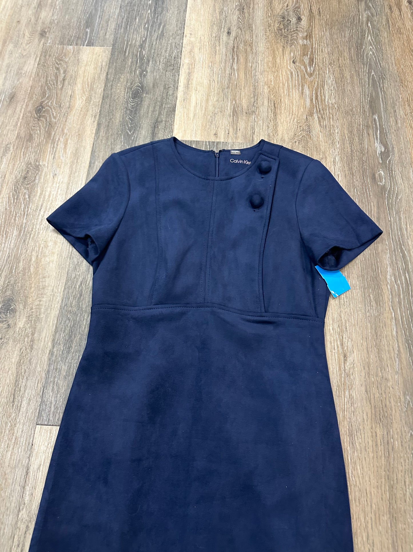 Dress Work By Calvin Klein In Navy, Size: 4