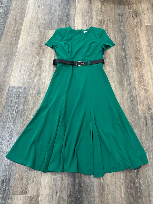 Dress Work By Calvin Klein In Green, Size: 4