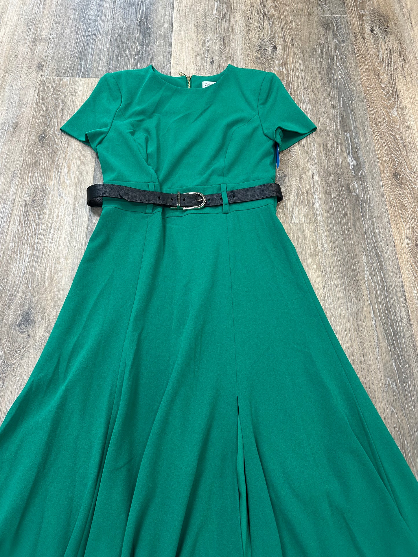 Dress Work By Calvin Klein In Green, Size: 4