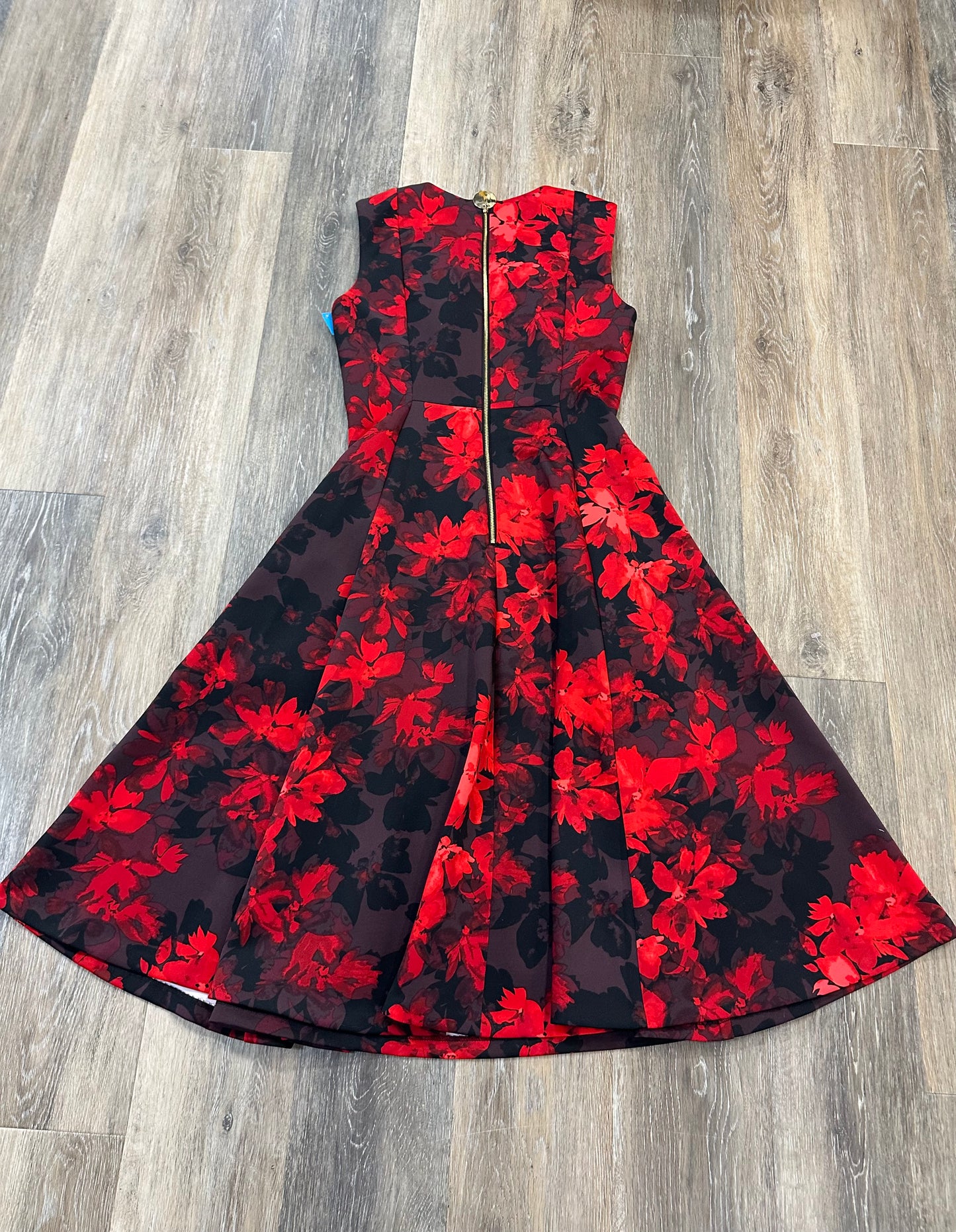 Dress Work By Calvin Klein In Red, Size: 4