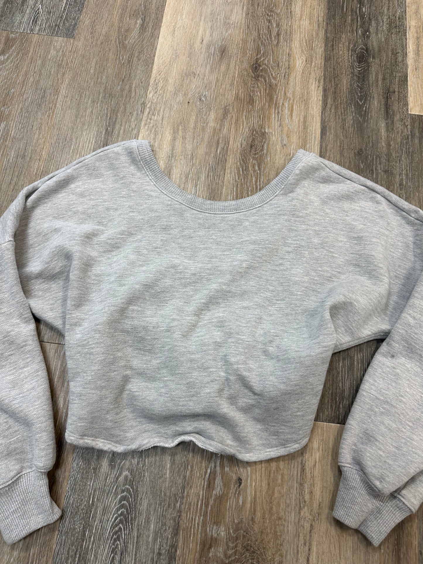 Sweatshirt Crewneck By Free People In Grey, Size: L