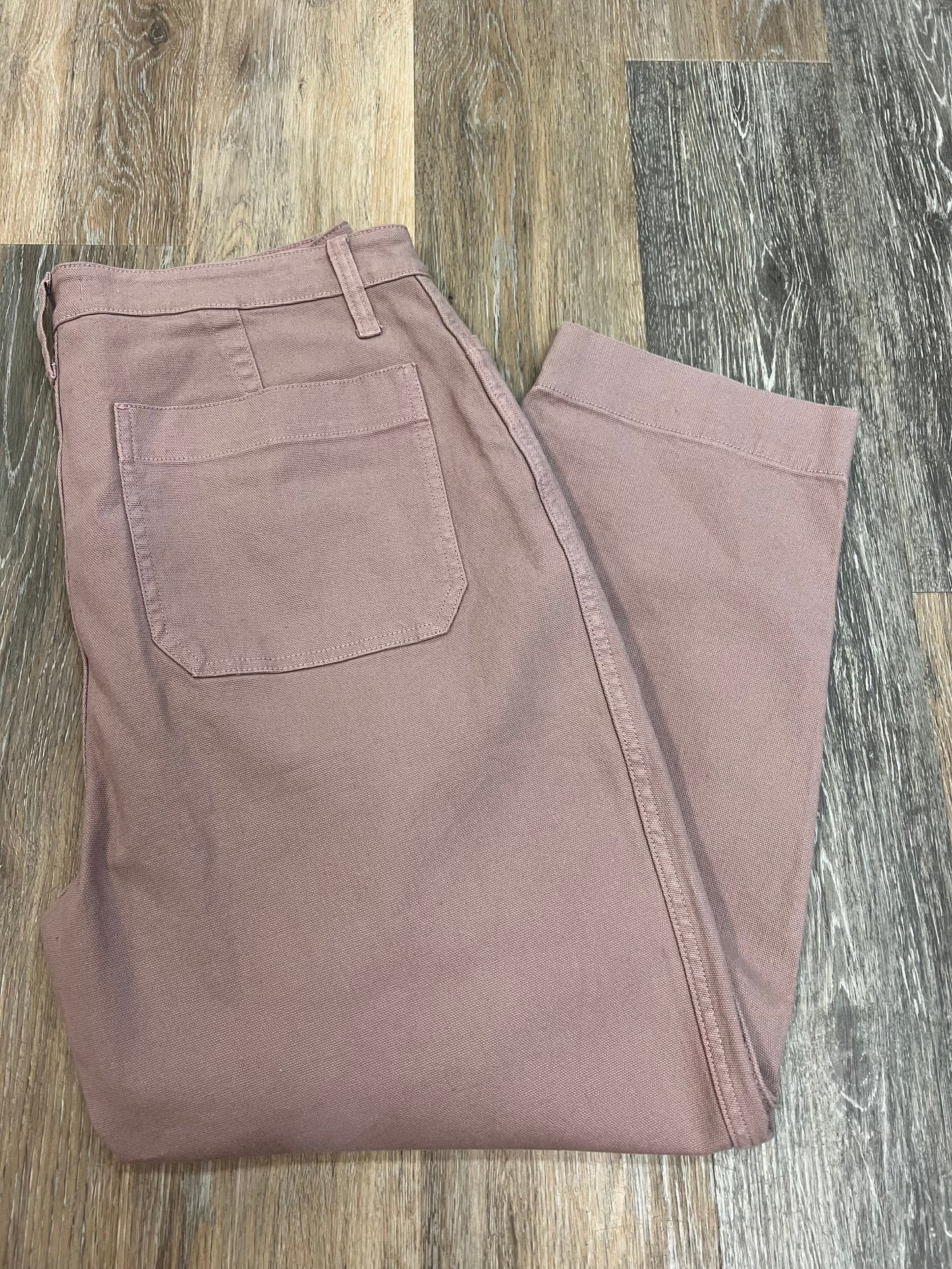 Jeans Straight By Madewell In Pink Denim, Size: 14/32