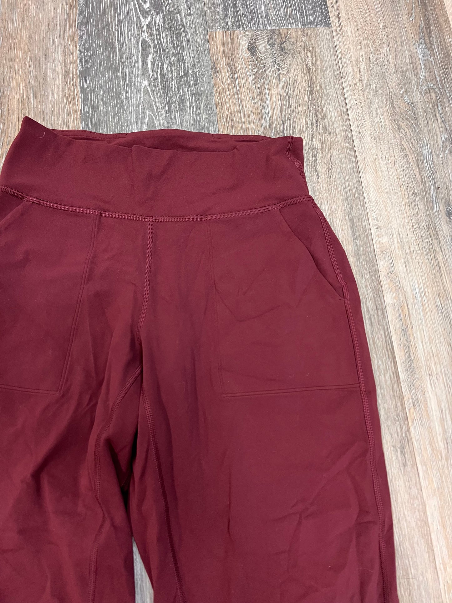 Athletic Pants By Lululemon In Red, Size: 6