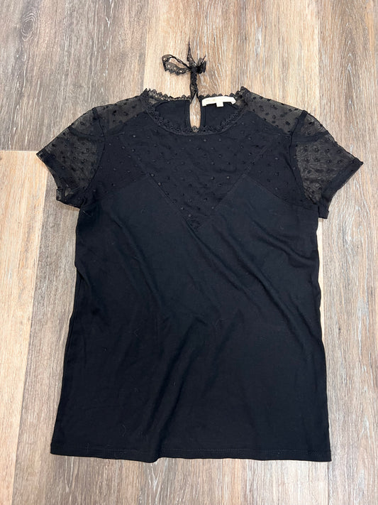 Top Short Sleeve By Maje In Black, Size: S