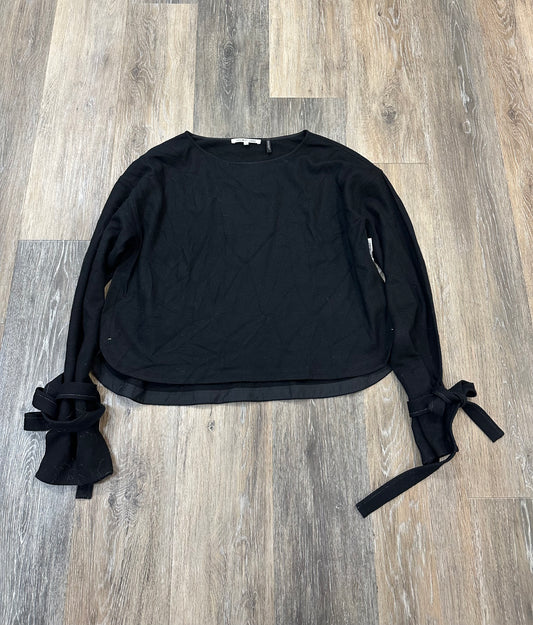 Top Long Sleeve Designer By Helmut Lang In Black, Size: Xs