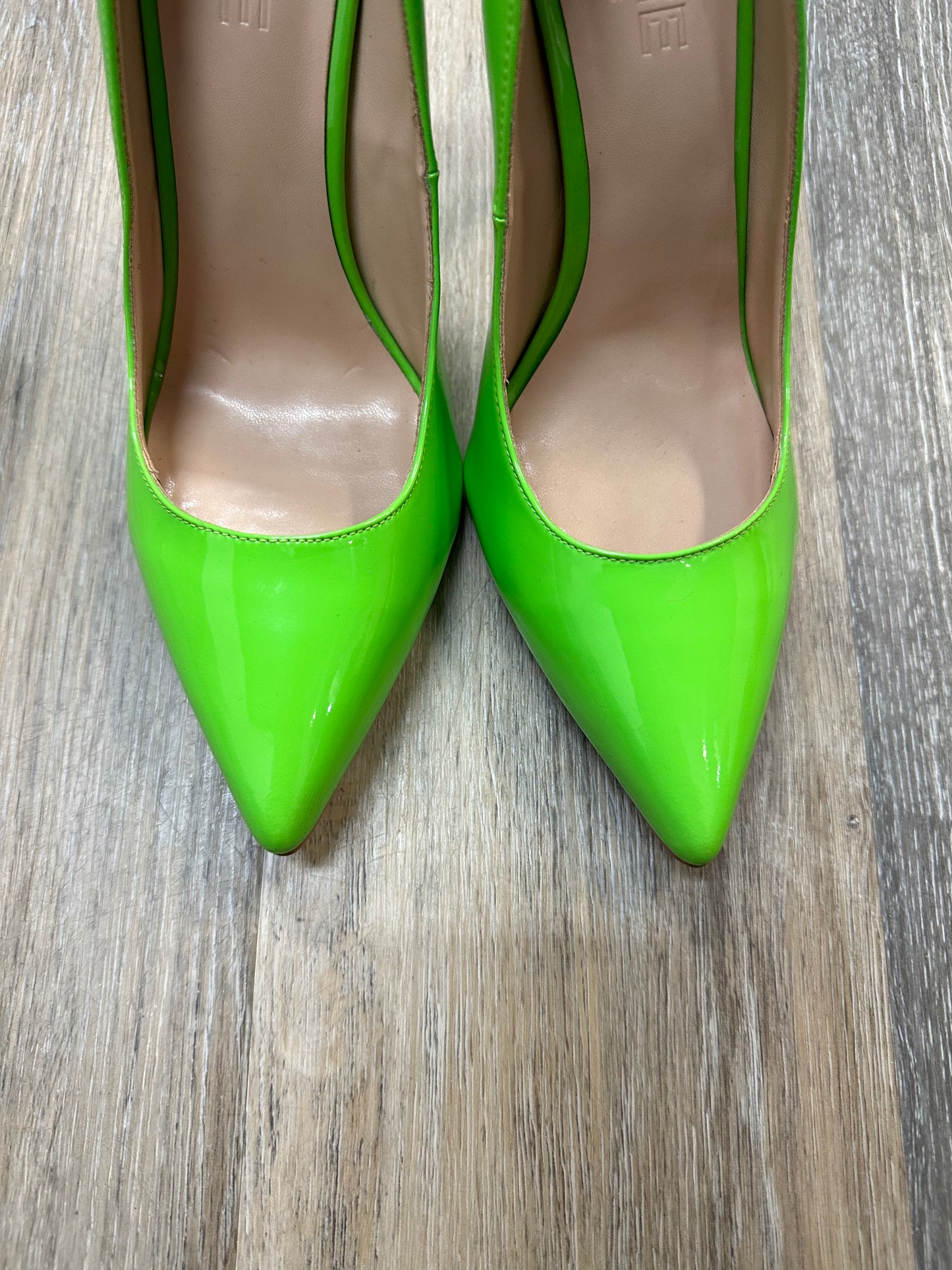 Shoes Heels Stiletto By Femme LA In Green, Size: 9