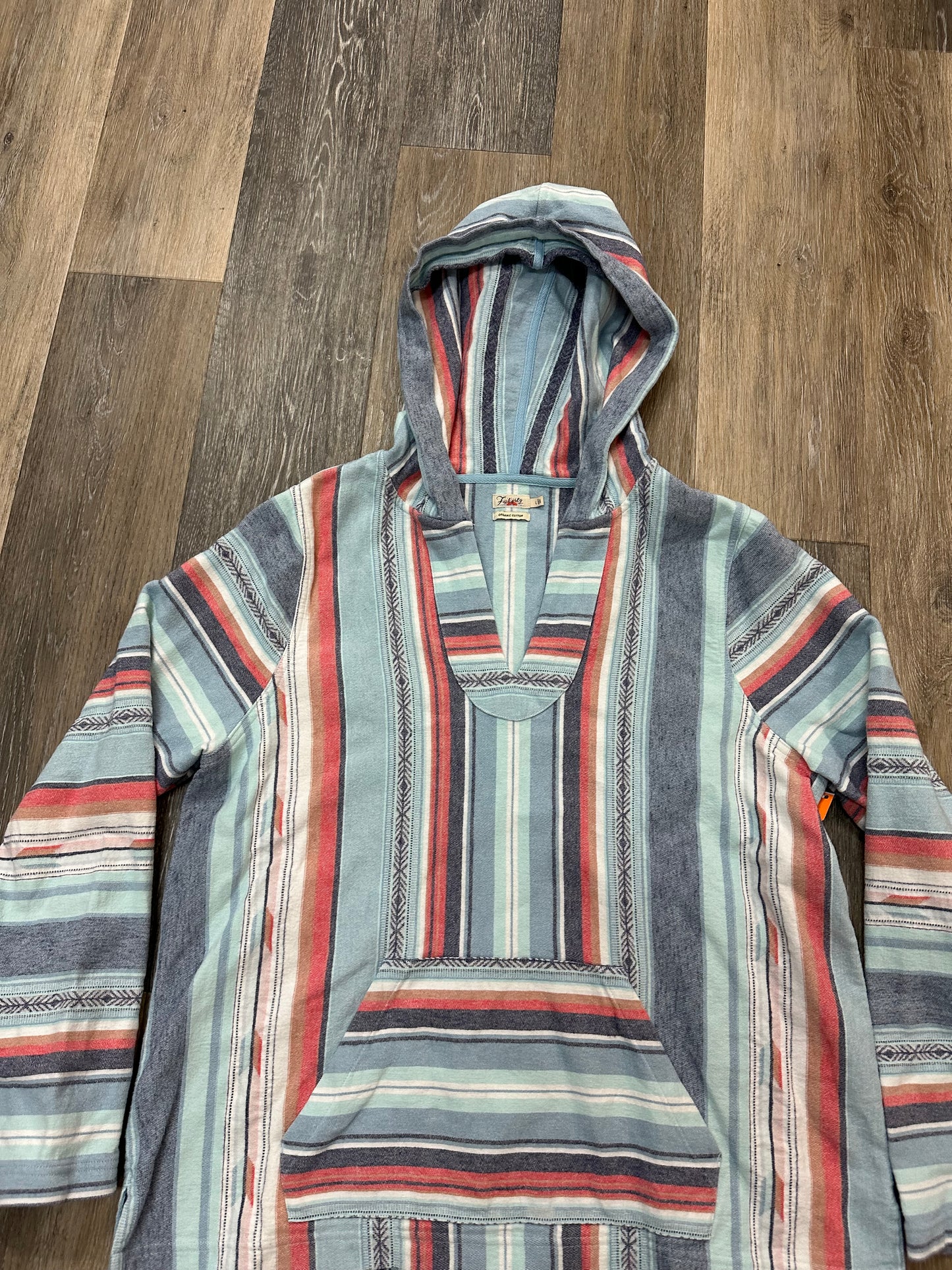 Sweatshirt Hoodie By Faherty In Blue, Size: L