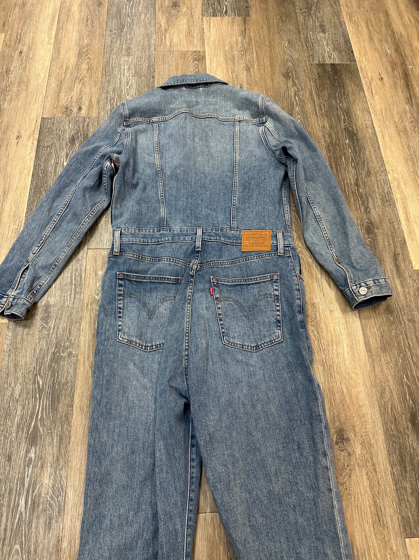 Jumpsuit By Levis In Blue Denim, Size: L