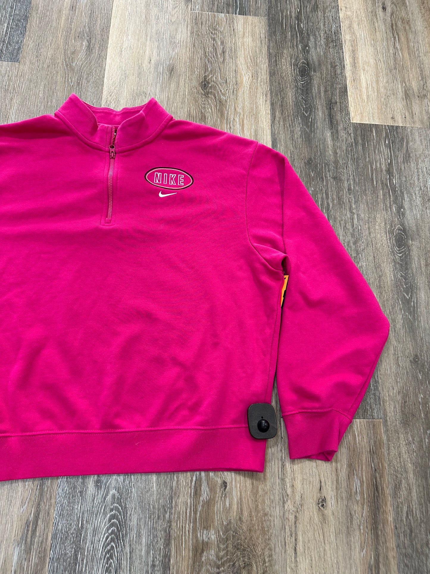 Athletic Sweatshirt Collar By Nike Apparel In Pink, Size: S