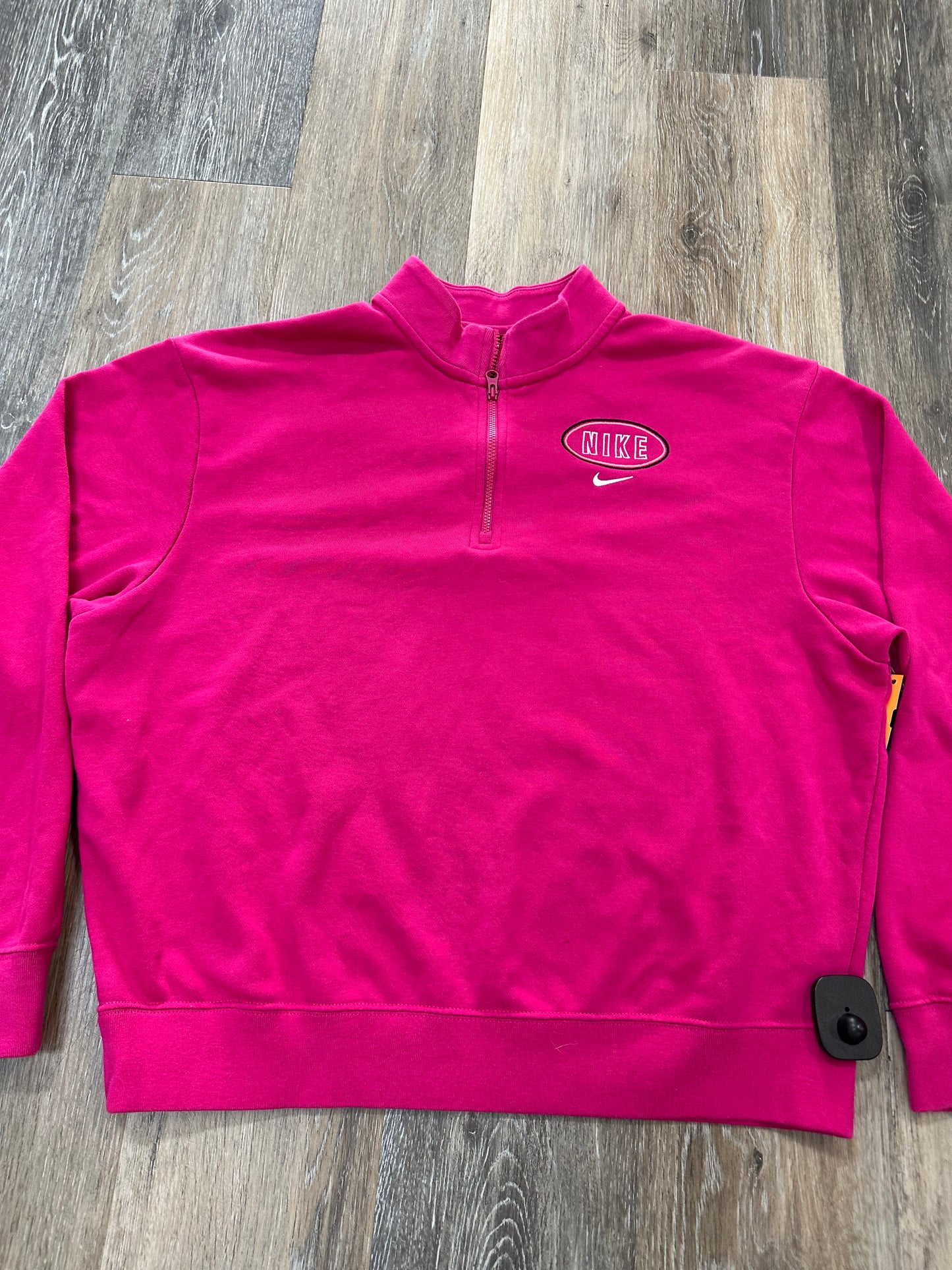 Athletic Sweatshirt Collar By Nike Apparel In Pink, Size: S