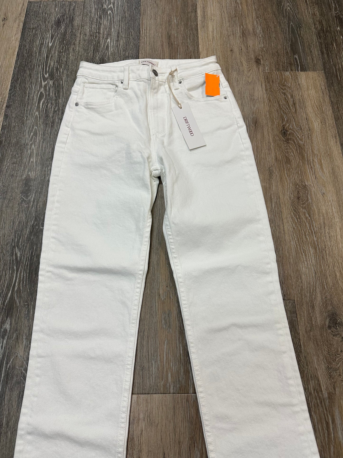 Jeans Straight By Driftwood In White Denim, Size: 0